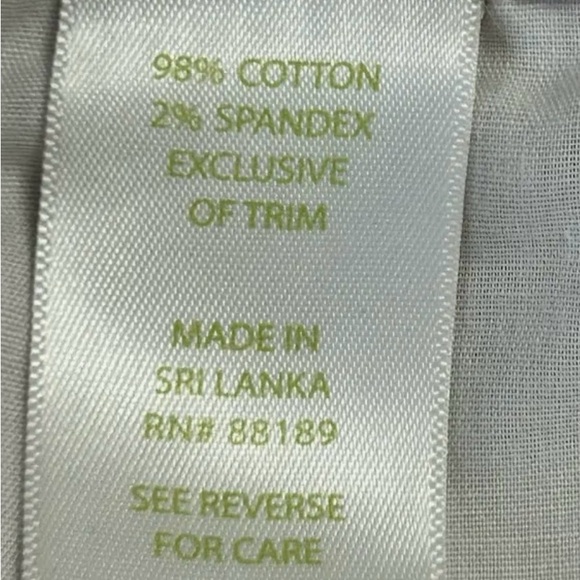 NWOT Lilly Pulitzer Gold Metallic “Worth Skinny” Pants size 6 - Picture 4 of 4